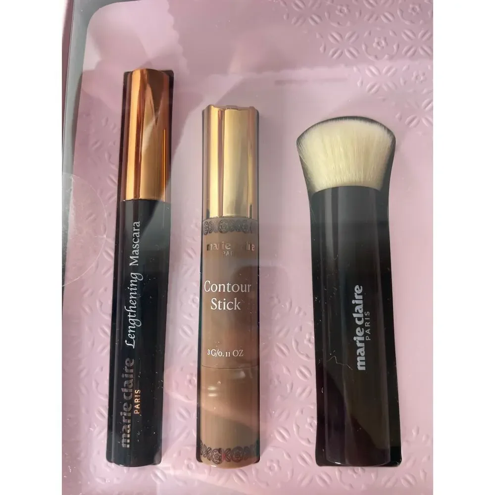Marie Claire The Core Makeup Collection 6pc Set Contour Highlight mascara +